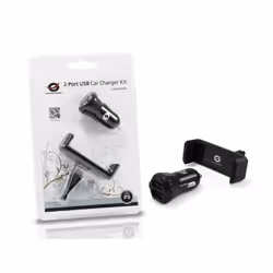 Conceptronic CUSBCAR2AKIT chargeur d'appareils mobiles Smartphone, Tablette Noir Allume-cigare Auto