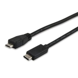 Equip 12888407 câble USB 1 m USB 2.0 Micro-USB B USB C Noir