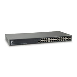 LevelOne GEL-2681 commutateur réseau Géré L3 Gigabit Ethernet (10/100/1000) Noir