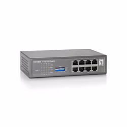 LevelOne FEP-0800W65, Fast Ethernet (10/100), Full duplex, Connexion Ethernet, supportant l'alimentation via ce port (PoE)