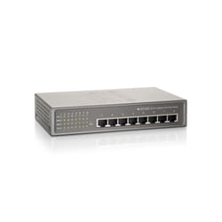 LevelOne GEP-0820W90 commutateur réseau Gigabit Ethernet (10/100/1000) Connexion Ethernet, supportant l'alimentation via ce port (PoE) Gris