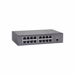 LevelOne FEP-1600W90 commutateur réseau Fast Ethernet (10/100) Connexion Ethernet, supportant l'alimentation via ce port (PoE) Gris