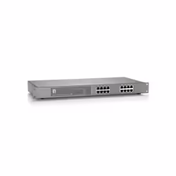 LevelOne FEP-1612W120 commutateur réseau Fast Ethernet (10/100) Connexion Ethernet, supportant l'alimentation via ce port (PoE) Gris