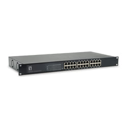 LevelOne GEP-2421W150 commutateur réseau Non-géré Gigabit Ethernet (10/100/1000) Connexion Ethernet, supportant l'alimentation via ce port (PoE) Noir