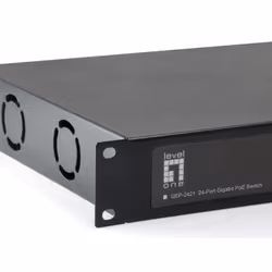 LevelOne GEP-2421W630 commutateur réseau Non-géré Gigabit Ethernet (10/100/1000) Connexion Ethernet, supportant l'alimentation via ce port (PoE) Noir