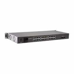 LevelOne FGP-2602W380 commutateur réseau Non-géré Fast Ethernet (10/100) Connexion Ethernet, supportant l'alimentation via ce port (PoE) Noir