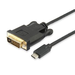 Equip 133468 câble vidéo et adaptateur 1,8 m USB Type-C DVI-D Noir