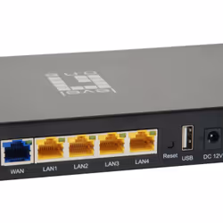 LevelOne WAP-6117 point d'accès réseaux locaux sans fil 300 Mbit/s Noir Connexion Ethernet, supportant l'alimentation via ce port (PoE)