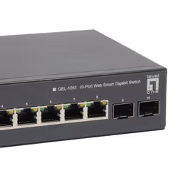 LevelOne GEP-1051 commutateur réseau Géré L2/L3/L4 Gigabit Ethernet (10/100/1000) Connexion Ethernet, supportant l'alimentation via ce port (PoE) Noir - Vue supplémentaire 5