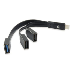 Conceptronic HUBBIES01B hub & concentrateur USB 3.2 Gen 2 (3.1 Gen 2) Type-C 5000 Mbit/s Noir