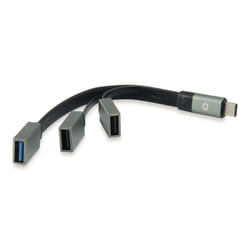 Conceptronic HUBBIES01G hub & concentrateur USB 3.2 Gen 2 (3.1 Gen 2) Type-C 5000 Mbit/s Gris