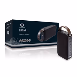 Conceptronic BRONE01B enceinte portable Enceinte portable stéréo Noir, Bronze 10 W