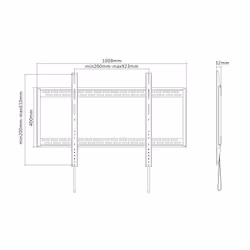 Equip 650323 support pour téléviseur 2,54 m (100") Noir - Vue supplémentaire 7