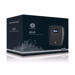 Conceptronic ZEUS03EM alimentation d'énergie non interruptible Interactivité de ligne 1,2 kVA 720 W 5 sortie(s) CA