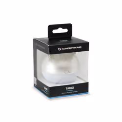 Conceptronic TARIQ01S Enceinte portable mono Argent, Blanc 3 W