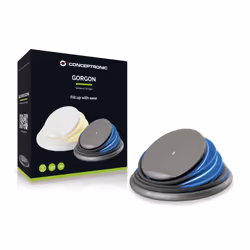 Conceptronic GORGON02G chargeur d'appareils mobiles Universel Gris USB Recharge sans fil Charge rapide Intérieure