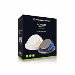 Conceptronic GORGON02G chargeur d'appareils mobiles Universel Gris USB Recharge sans fil Charge rapide Intérieure