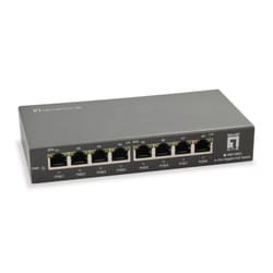 LevelOne GEP-0823 commutateur réseau Gigabit Ethernet (10/100/1000) Connexion Ethernet, supportant l'alimentation via ce port (PoE) Noir
