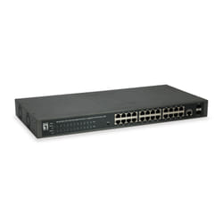 LevelOne GEP-2652 commutateur réseau Géré L2 Gigabit Ethernet (10/100/1000) Connexion Ethernet, supportant l'alimentation via ce port (PoE) Gris