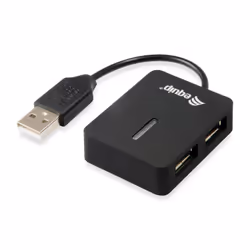 Equip 128952, USB 2.0, USB 2.0, 480 Mbit/s, Noir, Plastique, CE