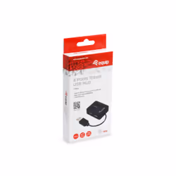 Equip 128952 hub & concentrateur USB 2.0 480 Mbit/s Noir