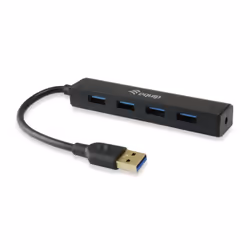 Equip 128953, USB 3.2 Gen 1 (3.1 Gen 1) Type-A, USB 3.2 Gen 1 (3.1 Gen 1) Type-A, 5000 Mbit/s, Noir, Plastique, USB