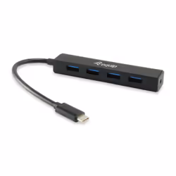 Equip 128954, USB 3.2 Gen 1 (3.1 Gen 1) Type-C, USB 3.2 Gen 1 (3.1 Gen 1) Type-A, 5000 Mbit/s, Noir, Plastique, CE