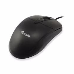 Equip 245102, Ambidextre, Optique, USB Type-A, 1000 DPI, Noir