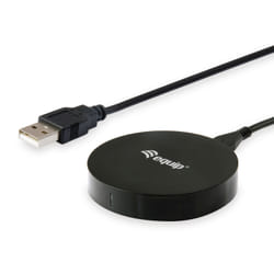Equip 245500 chargeur d'appareils mobiles Smartphone Noir USB Recharge sans fil Charge rapide Intérieure