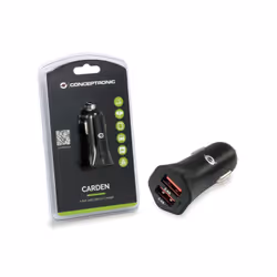 Conceptronic CARDEN04B chargeur d'appareils mobiles Universel Noir Allume-cigare Auto - Vue supplémentaire 4