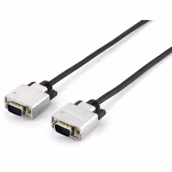 Equip 118862, 5 m, VGA (D-Sub), VGA (D-Sub), Mâle, Mâle, Noir, Argent