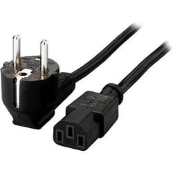 Equip 112120 câble électrique Noir 1,8 m Coupleur C13 CEE7/4