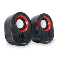 Equip 245332 haut-parleur Noir, Rouge Avec fil 3 W