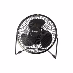 Equip 245420, Ventilateur à lame domestique, Noir, Table, Plastique, Chine, USB
