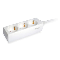 Equip 245550 multiprise 1,5 m 3 sortie(s) CA Intérieure Blanc
