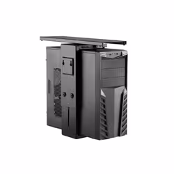 Equip 650892 support pour unité centrale Support de CPU sous le bureau Noir