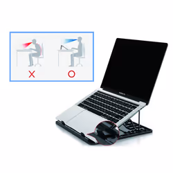 Conceptronic ERGO Laptop Cooling Stand Supports de Laptop Noir 15.6" - Vue supplémentaire 5