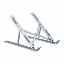 Conceptronic ERGO Foldable Aluminum Laptop, Supports de Notebook, Aluminium, Aluminium, 39,6 cm (15.6"), 50 kg, 55 mm