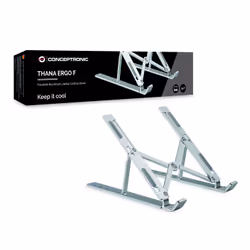 Conceptronic ERGO Foldable Aluminum Laptop Supports de Notebook Aluminium 15.6"