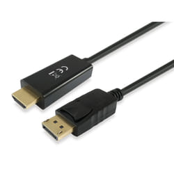 Equip 119390 câble vidéo et adaptateur 2 m DisplayPort HDMI Noir