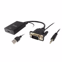 Equip 119038, 0,2 m, VGA (D-Sub) + 3,5 mm, DVI-D + USB, Mâle, Mâle/Femelle, Droit