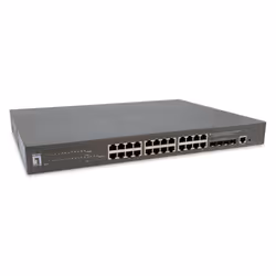 LevelOne GTP-2871, Géré, L3, Gigabit Ethernet (10/100/1000), Full duplex, Connexion Ethernet, supportant l'alimentation via c ...