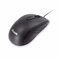 Equip 245107, Ambidextre, Optique, USB Type-A, 1000 DPI, Noir