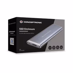 Conceptronic DDE03G Boîtier de disques de stockage Enceinte ssd Gris M.2