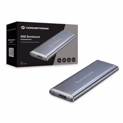 Conceptronic DDE03G Boîtier de disques de stockage Enceinte ssd Gris M.2 - Vue supplémentaire 4