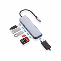 Conceptronic DONN02G station d'accueil USB 3.2 Gen 1 (3.1 Gen 1) Type-C Aluminium - Vue supplémentaire 4