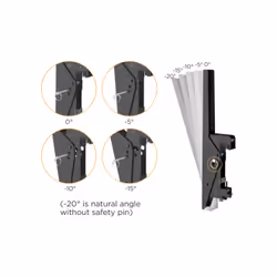 Equip 650374 support pour téléviseur 127 cm (50") Noir, Argent