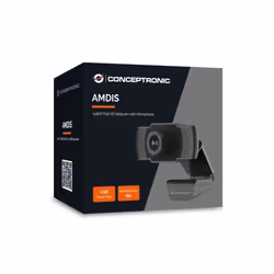 Conceptronic AMDIS webcam 2 MP 1920 x 1080 pixels USB 2.0 Noir - Vue supplémentaire 4