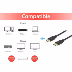 Equip 119251 câble DisplayPort 1 m Noir