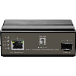 LevelOne IGC-0102 convertisseur de support réseau 1000 Mbit/s Noir